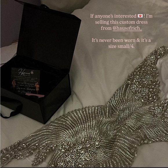 Diamond Contour Dress Silver Embellished Dress - Picture 4 of 7